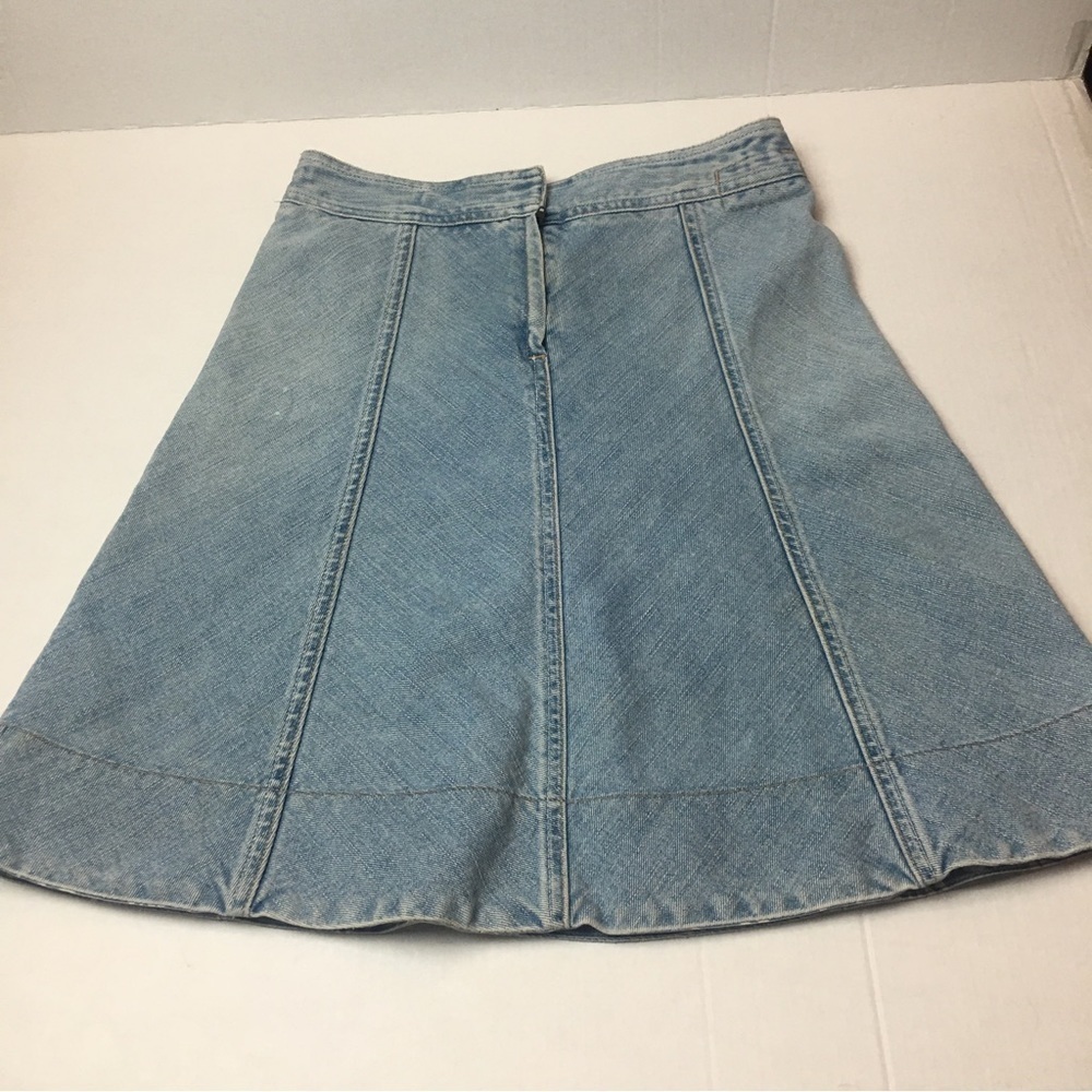 Vintage GAP Y2K Denim Mini Skirt | A-Line Panel · 90s CBK Minimalist
